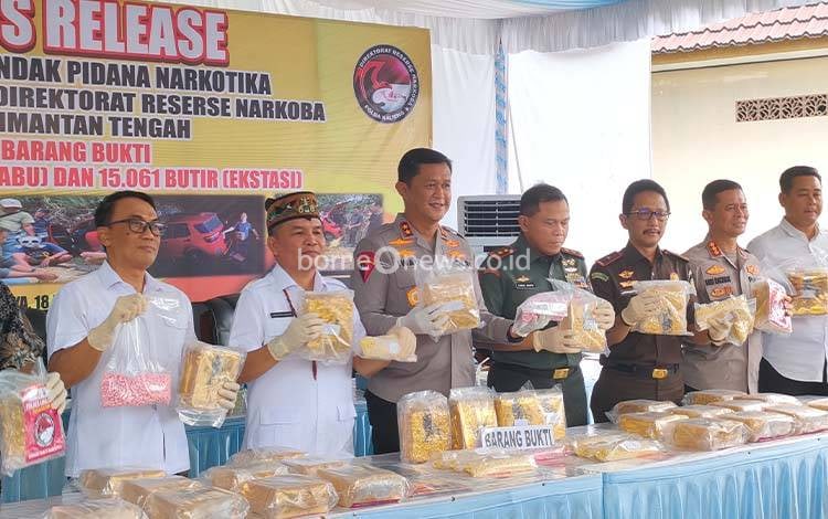 Polda Kalteng Bongkar Jaringan Narkoba Jalur Trans Kalimantan, 35,1 Kg Sabu Disita