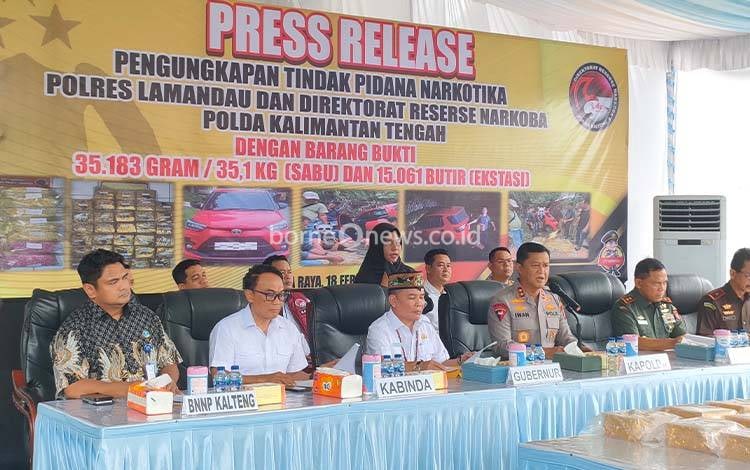 Kapolda Kalteng Ajak Masyarakat Bersinergi Cegah Peredaran Narkoba di Kalimantan Tengah