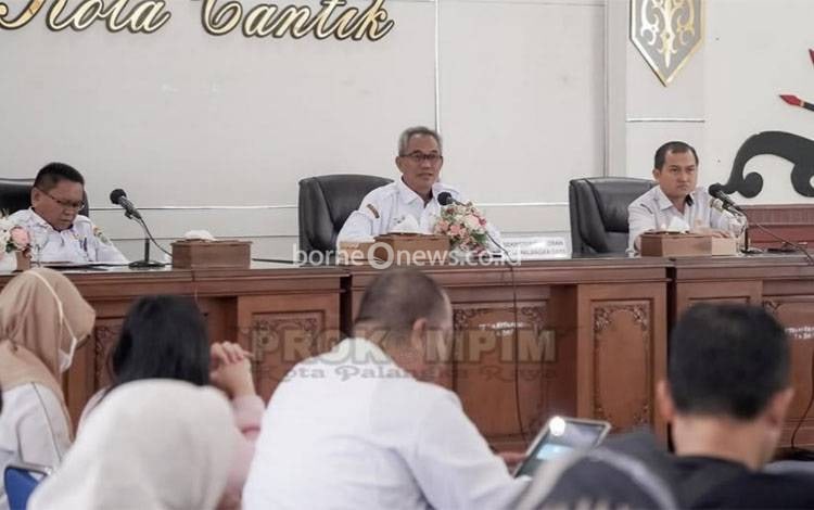 Kegiatan Market Sounding e-Katalog di Pemko Palangka Raya. (FOTO: HUMAS)
