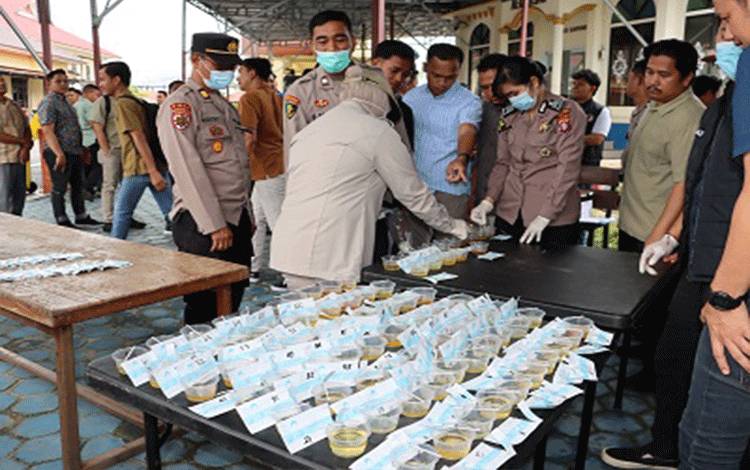 Tes Urine Internal, 109 Personel Polres Kapuas Dinyatakan Negatif