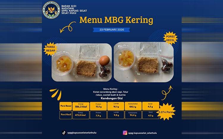 MBG Ramadan di Kapuas Tuai Sorotan, Ini Pernyataan Kepala SPPG Selat Hulu
