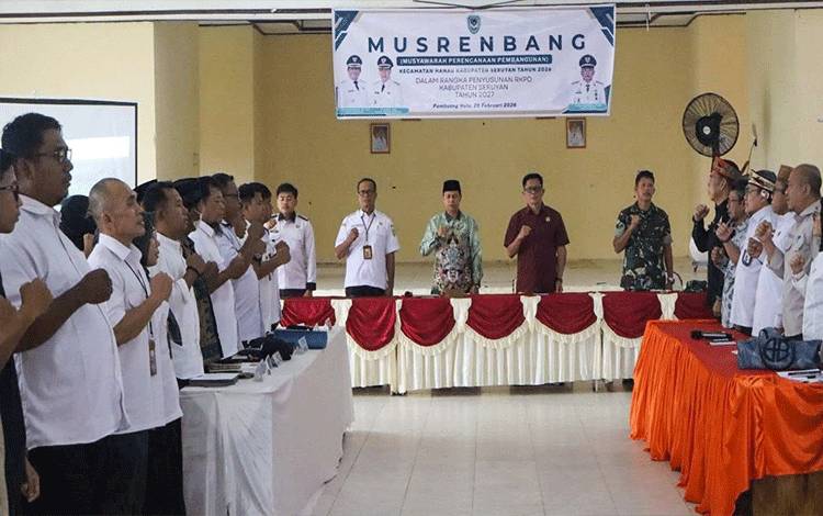 Wakil Bupati Seruyan Buka Musrenbang Kecamatan Hanau