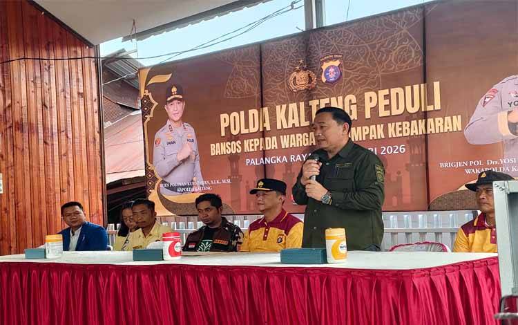 Lurah Palangka Apresiasi Polda Kalteng Berikan Bantuan Lengkap untuk Korban Kebakaran Komplek Mendawai