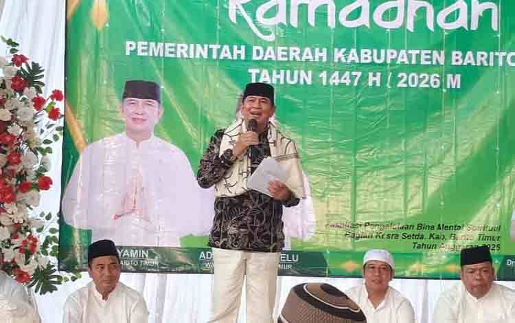 Safari Ramadan di Dusun Tengah, Bupati Bartim Tekankan Persatuan dan Toleransi Umat