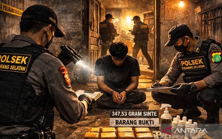 Polisi Bongkar Peredaran Narkoba Sintetis dari Rumah Kontrakan