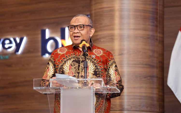 Wakil Menteri Ketenagakerjaan Afriansyah Noor menjadi keynote speaker Peringatan Bulan K3 Nasional Tahun 2026 di PT IDSurvey, Sabtu (28/2/2026). ANTARA/HO-Kemnaker RI