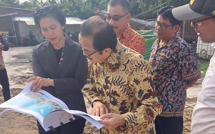 Kunjungan Teras Narang Tinjau Pembangunan Gereja Maranatha Palangka Raya