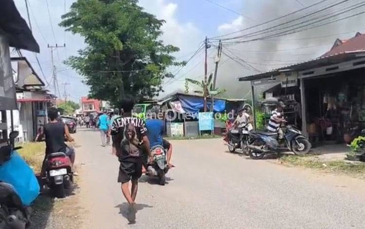 Toko Laundry di Bumi Lingkar Basirih Banjarmasin Terbakar