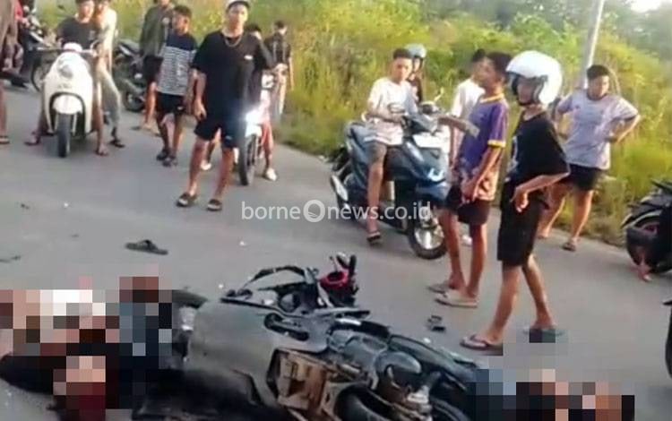 Balap Liar di Tol Bandara Banjarbaru, Dua Remaja Dilarikan ke Rumah Sakit