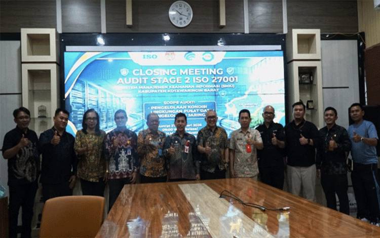 Sekda Apresiasi Diskominfo Kobar Raih Sertifikat ISO 27001