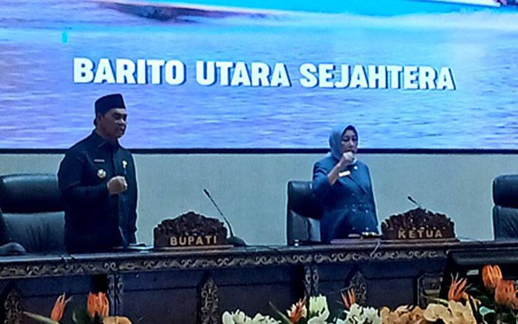 Bupati Barito Utara Hadiri Paripurna DPRD, Tegaskan 5 Raperda Strategis Penentu Arah Pembangunan 2025-2029