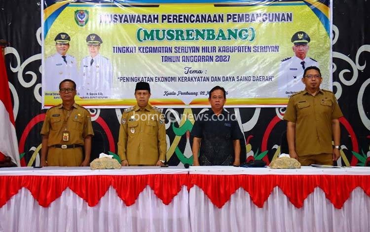 Wakil Bupati Seruyan Hadiri Musrenbang Kecamatan Seruyan Hilir