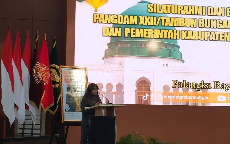 Wakil Ketua I DPRD Kalteng Riska Agustin Apresiasi dan Dukung Pembangunan Rindam di Kalimantan Tengah