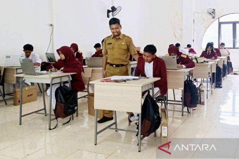 Suasana belajar mengajar di Sekolah Rakyat 55 Kotim, Sampit, Selasa (3/3/2026). (ANTARA/Devita Maulina)