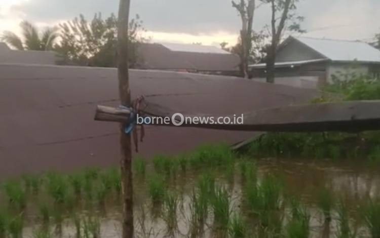 Puting Beliung Hantam Sungai Tabuk, Rumah Roboh di Jalan Handil Buluan