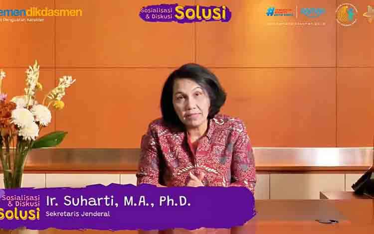 Kementerian Pendidikan Dasar dan Menengah (Kemendikdasmen) di Jakarta Pusat pada Rabu (4/3/3026) memperkuat kolaborasi Pemerintah Pusat dan Daerah terkait implementasi budaya sekolah yang aman dan nyaman melalui Webinar Sosialisasi dan Diskusi Permendikdasmen No 6 Tahun 2026 tentang Budaya Sekolah Aman dan Nyaman (BSAN). ANTARA/HO-Humas Kemendikdasmen