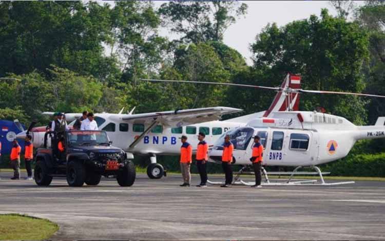 BNPB Berikan Bantuan 2 Helikopter Patroli untuk Karhutla Riau