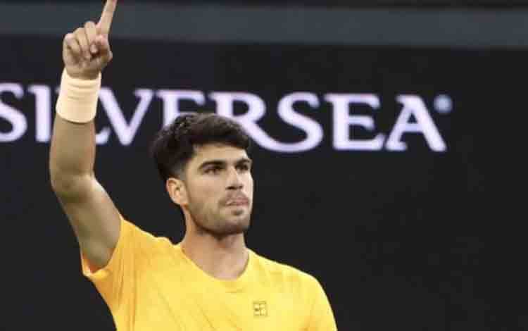 Alcaraz Lolos dari Tekanan untuk Catatan Sempurna di Indian Wells