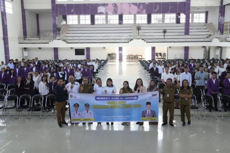 Diskominfo Palangka Raya Edukasi 250 Mahasiswa IAKN soal Keamanan Digital dan Cegah Hoaks