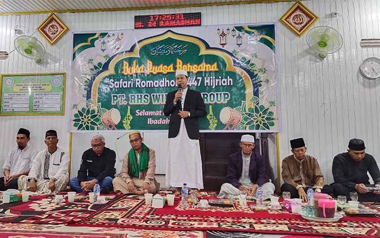 Wabup Seruyan Hadiri Buka Puasa Bersama PT RHS Wilmar dan Masyarakat Desa Pematang Limau