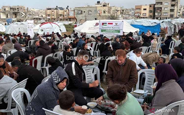 Baznas Salurkan 74 Ribu Porsi Buka Puasa untuk Warga Palestina Selama Ramadan