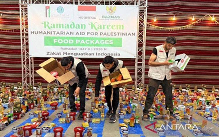 Baznas RI Salurkan 33.917 Paket Pangan dari Warga RI untuk Palestina