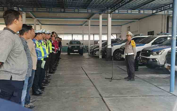 Dirlantas Polda Kalteng Tekankan Personel Ops Telabang 2026 Beri Pelayanan Prima untuk Mudik Aman