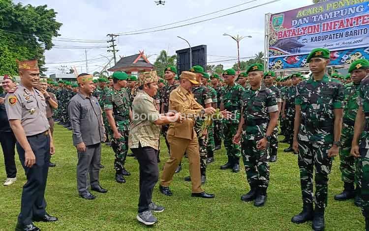 Pemkab Barito Timur Sambut 529 Prajurit Yonif TP 924/Uria Mapas