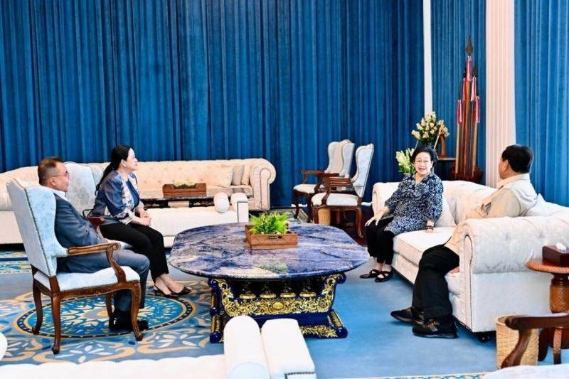 Prabowo Terima Megawati di Istana Merdeka, Silaturahmi Antar Pemimpin Bangsa