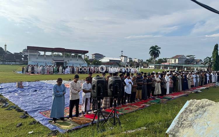 Polsek Seruyan Hilir Amankan Salat Idul Fitri 1447 Hijriah di Kuala Pembuang
