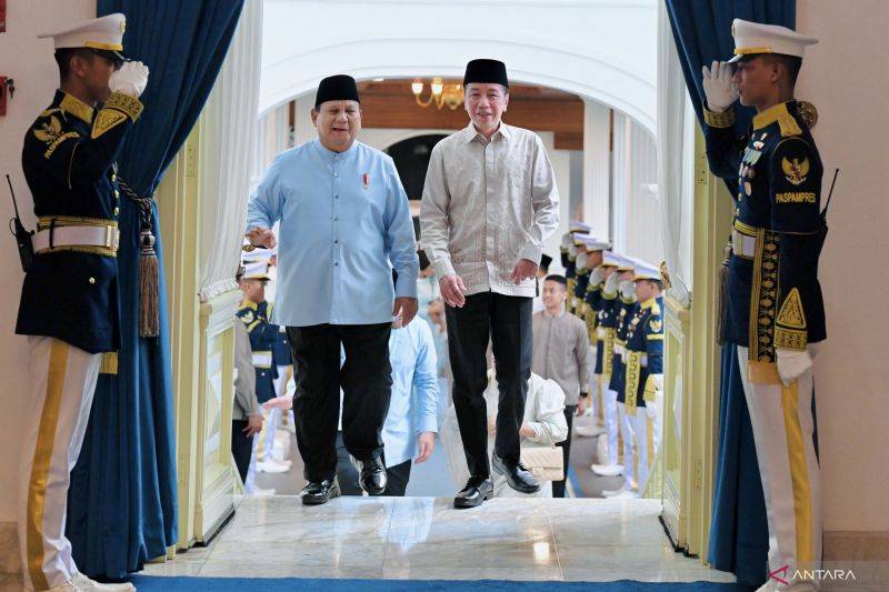 Idulfitri, Prabowo Halalbihalal dengan Jokowi di Istana Merdeka
