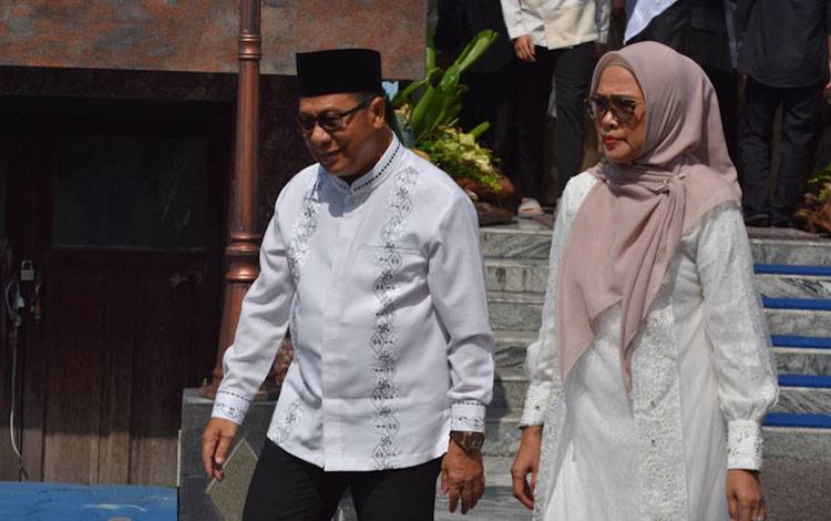 Ketua DPRD Palangka Raya Silaturahmi Lebaran ke Kediaman Gubernur Kalteng