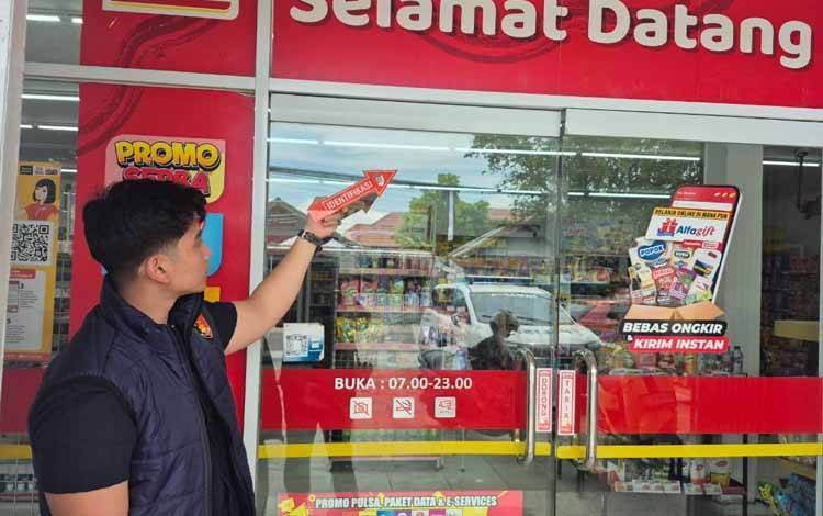 Perampok Gasak Alfamart Junjung Buih Palangka Raya