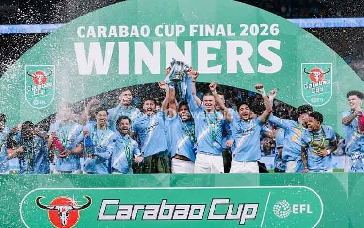 Manchester City Juara Carabao Cup 2025/2026, Tumbangkan Arsenal 2-0 di Wembley