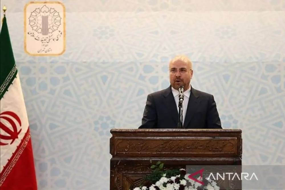 Ketua Parlemen Iran Mohammad-Bagher Ghalibaf. ANTARA/Anadolu/aa.
