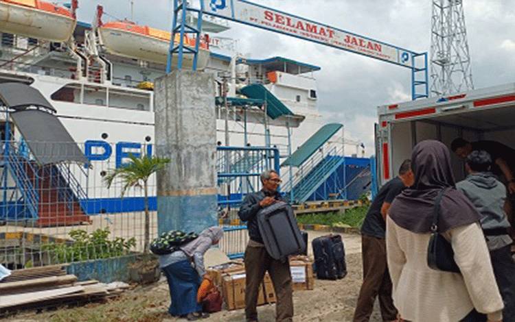 Arus Balik Lebaran di Pelabuhan Sampit Masih Sepi