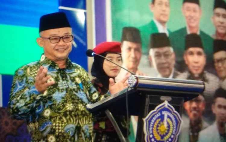 Mendikdasmen Abdul Mu'ti. ANTARA/HO-Unismuh Makassar