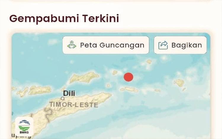 Gempa Magnitudo 6,5 Guncang Maluku Barat Daya