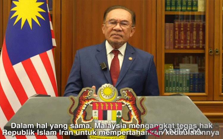 Tangkapan layar - Perdana Menteri Malaysia Anwar Ibrahim memberikan keterangan di Malaysia, Rabu (25/3/2026), terkait konflik Timur Tengah. (ANTARA/HO-Facebook Anwar Ibrahim)