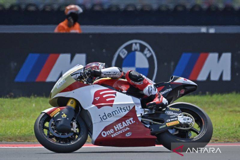 Mario Aji Gagal Finis di Moto2 GP Amerika 2026 Usai Terjatuh di Lap Akhir