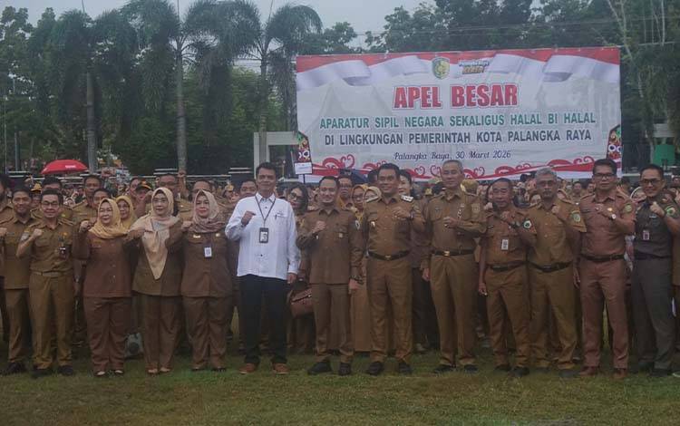 Pemko Palangka Raya Gelar Apel Besar, Wali Kota Palangka Raya Soroti Kedisiplinan dan Pelayanan