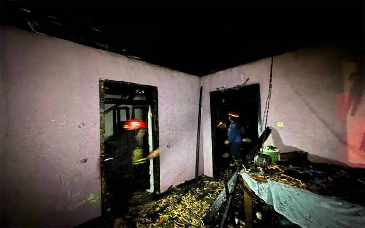 Korsleting Listrik, Rumah Warga Purwarejo Lamandau Terbakar