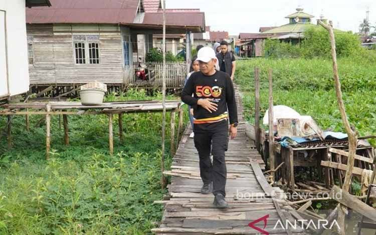 Pemko Banjarmasin Prioritaskan Perbaikan Jembatan Murung Selong Rusak Parah