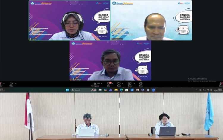 Balai Bahasa Kalteng Laksanakan Apel Pegawai Virtual dengan Badan Pengembangan dan Pembinaan Bahasa