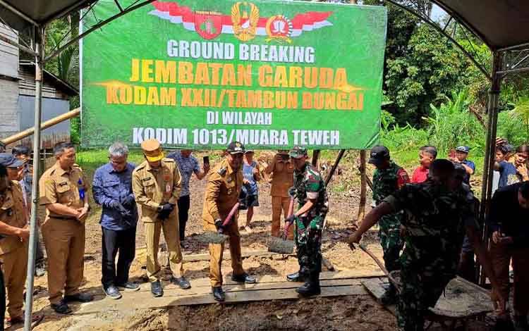 Groundbreaking Jembatan Garuda di Liang Buah Barito Utara, Dorong Konektivitas dan Pertumbuhan Ekonomi