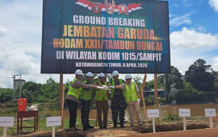 Pembangunan Jembatan Garuda di Barunang Miri Ditarget Rampung 20 Hari