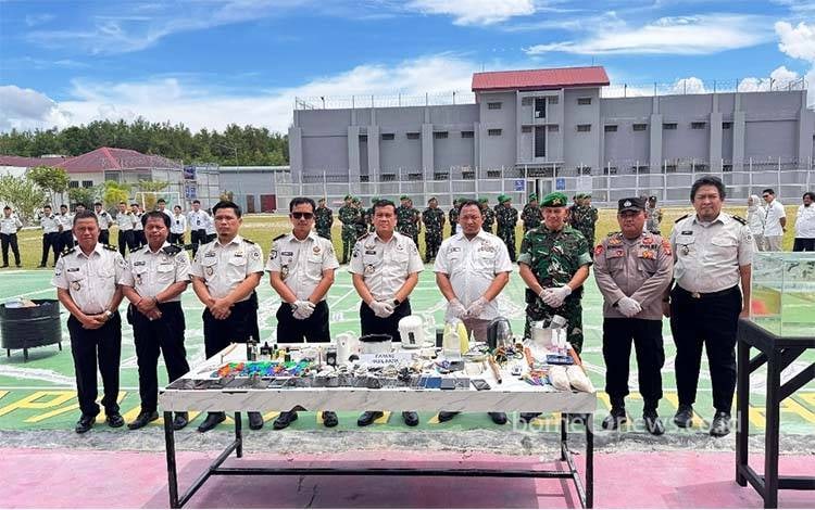 Sinergi Lintas Instansi, Lapas Palangka Raya Perketat Pengawasan Lewat Razia dan Tes Urine