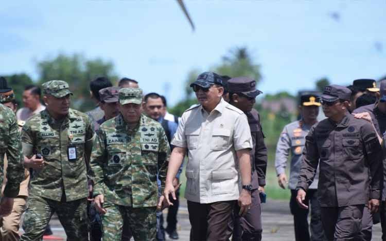 Menhan dan Satgas Penertiban Kawasan Hutan Mendarat di Palangka Raya, Langsung Bertolak ke Murung Raya
