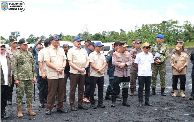 Bupati Murung Raya Sambut Kunker Menhan Sjafrie, Dukung Penindakan Kasus PT AKT