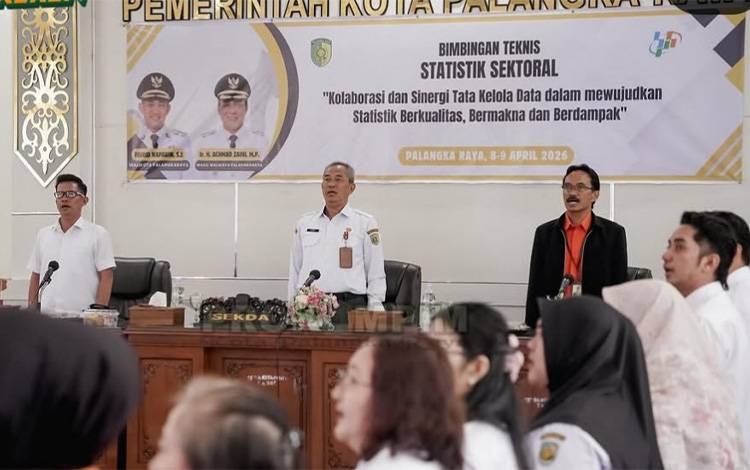 Sekda Palangka Raya Buka Bimtek Statistik Sektoral 2026